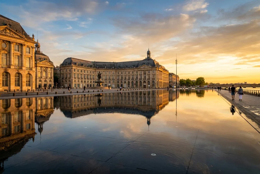 Vue de la ville de Bordeaux