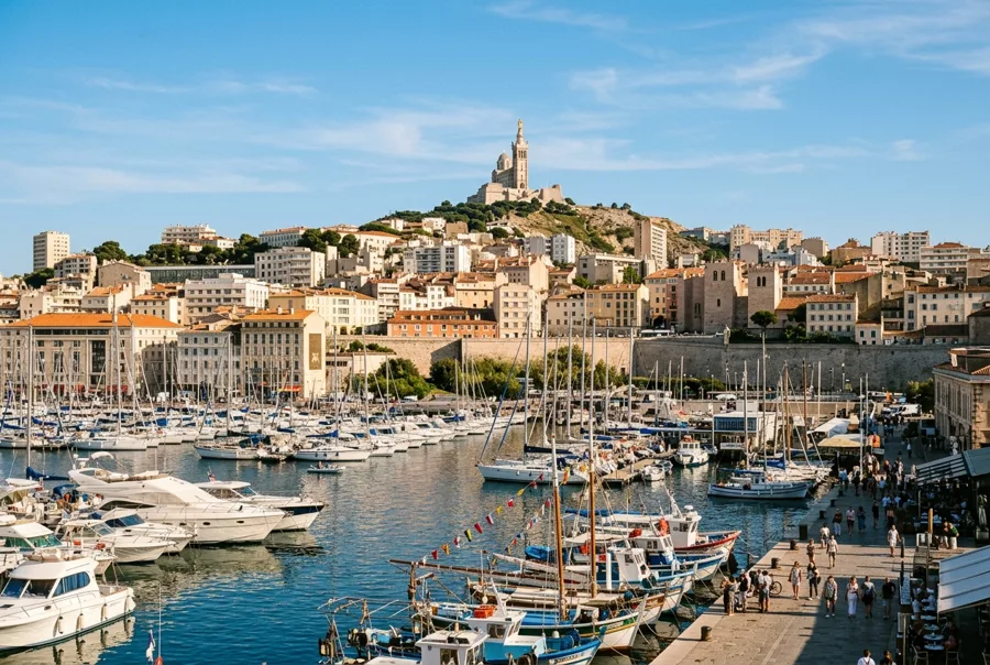 Vue de la ville de Marseille