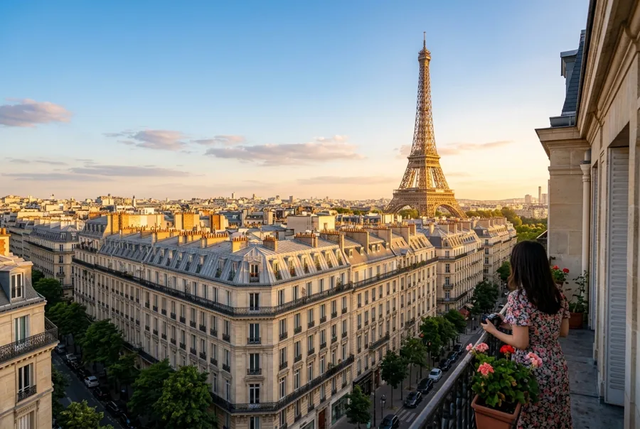 Vue de la ville de Paris