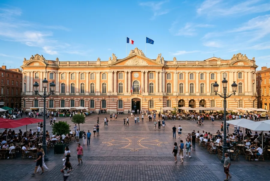 Vue de la ville de Toulouse